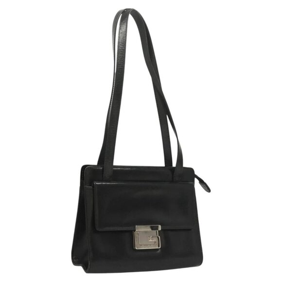 GUCCI Shoulder Bag Leather Black Silver 007 2023 - Picture 1 of 16